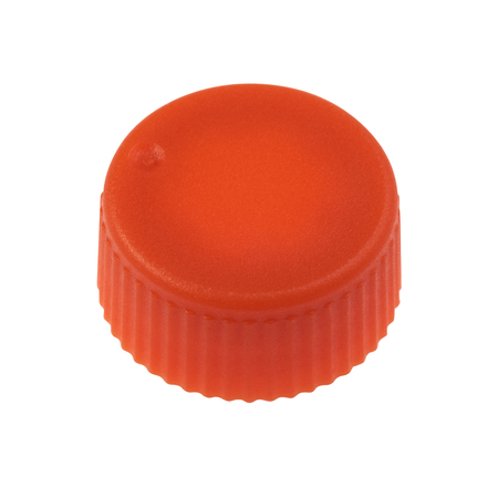 CELLTREAT CAP ONLY, Orange Screw Top Micro Tube Cap, O-Ring, Opaque, Non-sterile 230841N